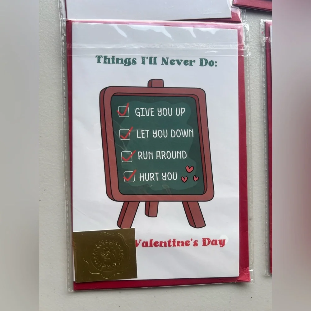 Valentine's Day Greeting Card Set